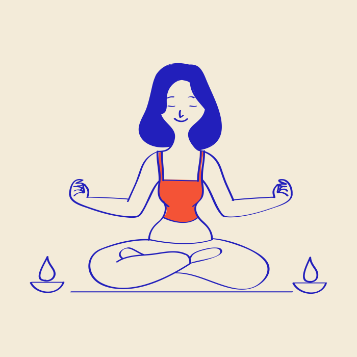 Illustration – Eating and body image – Beige