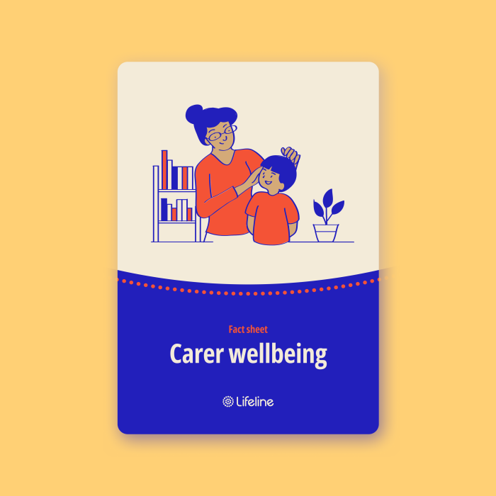 Fact sheet – Carer wellbeing
