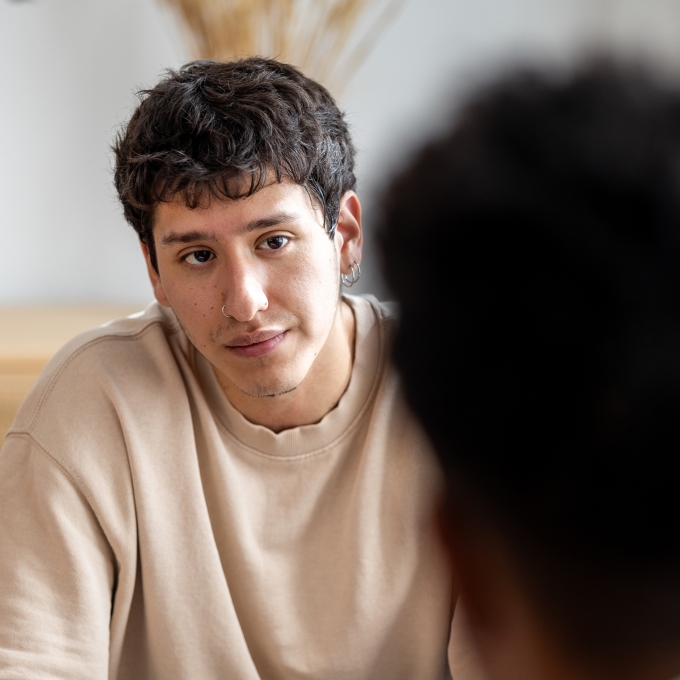 Counsellor - crisis supporter - Person listening to help seeker